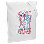 картинка Холщовая сумка «Биполярный медведь», молочно-белая от магазина Одежда+