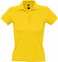 картинка Рубашка поло женская People 210, желтая от магазина Одежда+