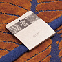 картинка Полотенце In Leaf, большое, синее с горчичным от магазина Одежда+