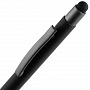 картинка Ручка шариковая Atento Soft Touch Stylus со стилусом, черная от магазина Одежда+