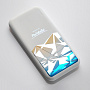 картинка Внешний аккумулятор с подсветкой Люче (Luce) 10000 mAh, белый от магазина Одежда+