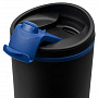 картинка Термостакан Relief, черный с синим от магазина Одежда+