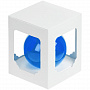 картинка Елочный шар Gala Night в коробке, синий, 6 см от магазина Одежда+