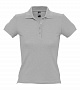 картинка Рубашка поло женская People 210, серый меланж от магазина Одежда+