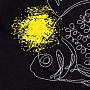 картинка Сумка для покупок на молнии «Золотая рыбка», черная от магазина Одежда+